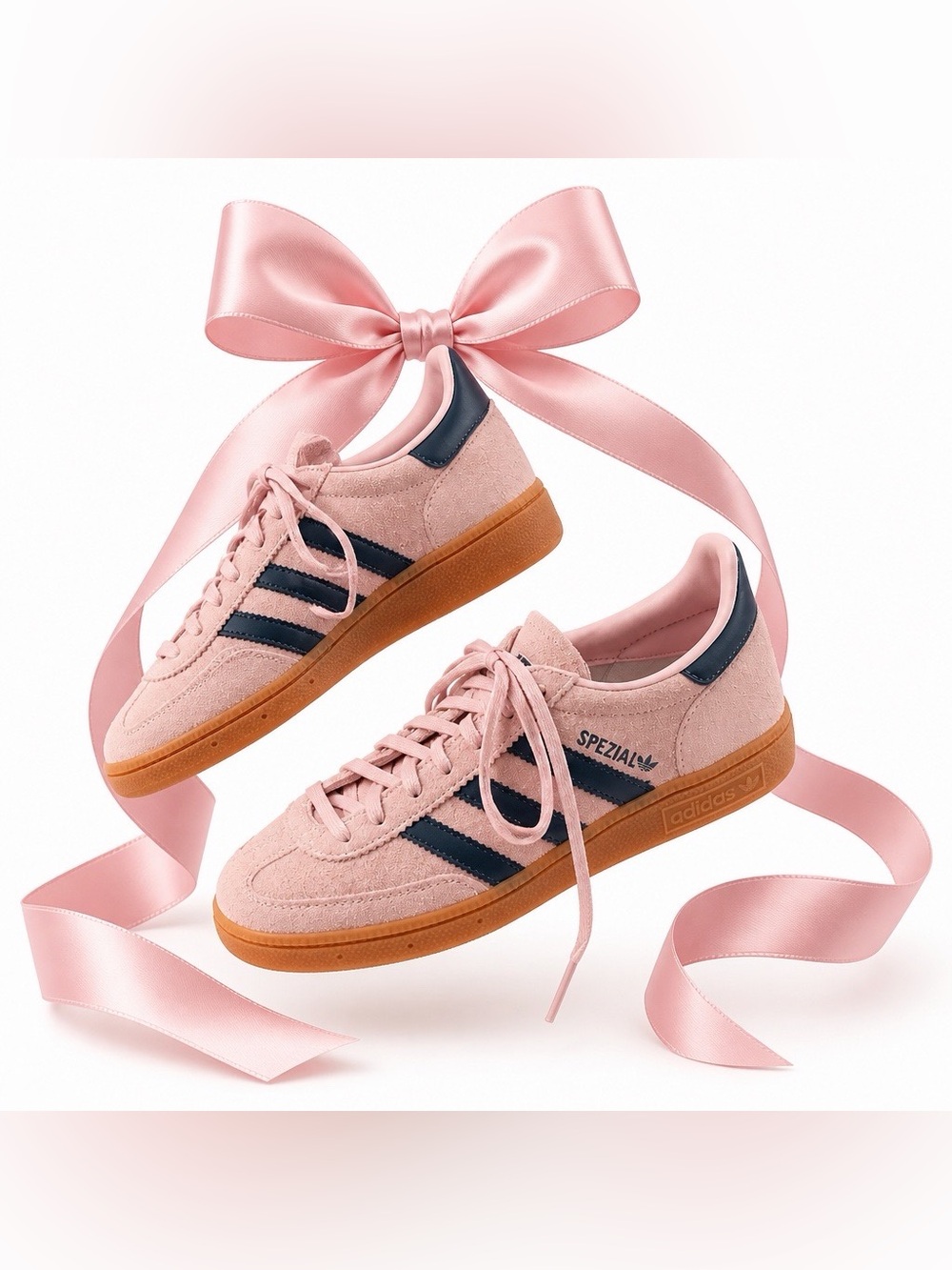 Adidas Handball Spezial W IF6561 Clear Pink Arctic Night Gum Sneakers Wom 6 NWT